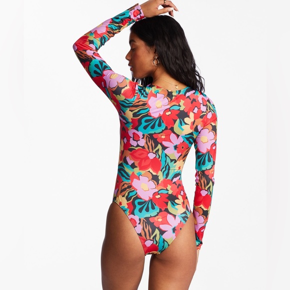 Billabong 🌺 Floral Cutout Bodysuit - Picture 4 of 7